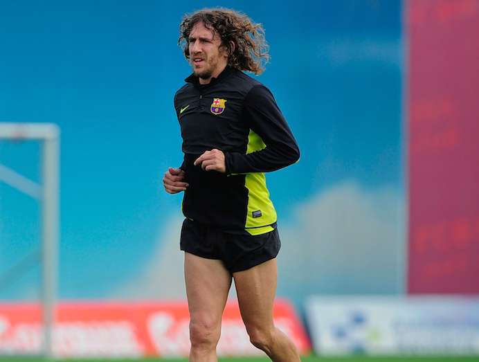 Puyol s&rsquo;entraîne pour retourner sur la pelouse