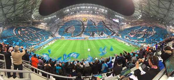 Le tifo du Vélodrome