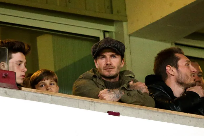 David Beckham chambre son fils