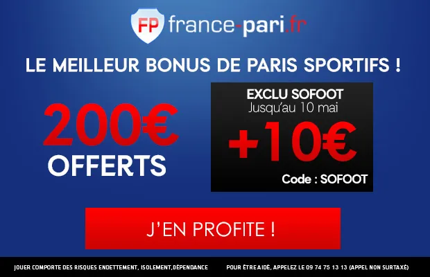 Exclu SoFoot : 210€ offerts chez France Pari