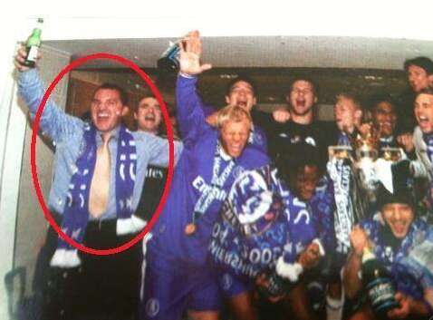 Photo : Rodgers fête le titre de Chelsea