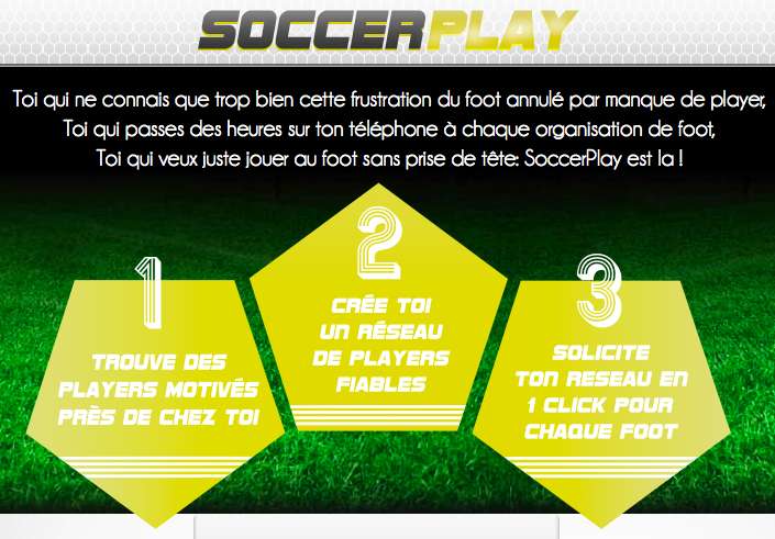 SoccerPlay : «<span style="font-size:50%">&nbsp;</span>Tous ceux qui jouent au foot en loisir galèrent à trouver des joueurs<span style="font-size:50%">&nbsp;</span>»