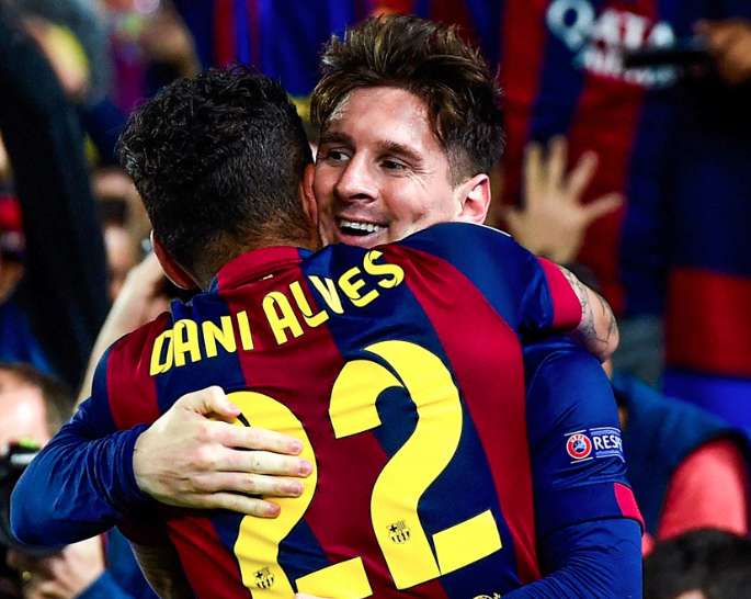 Messi : «<span style="font-size:50%">&nbsp;</span>Alves est le meilleur arrière droit du monde<span style="font-size:50%">&nbsp;</span>»