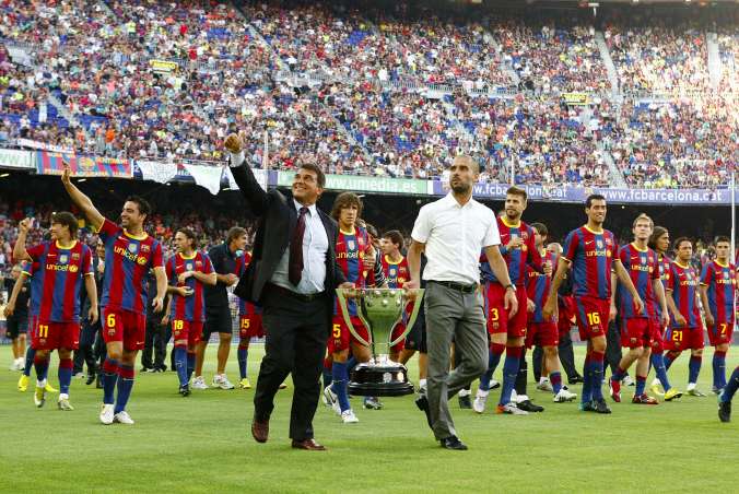 Laporta parle de Guardiola