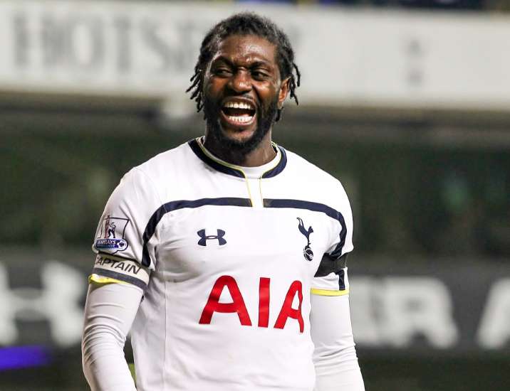 Adebayor au centre d&rsquo;entraînement d&rsquo;Aston Villa