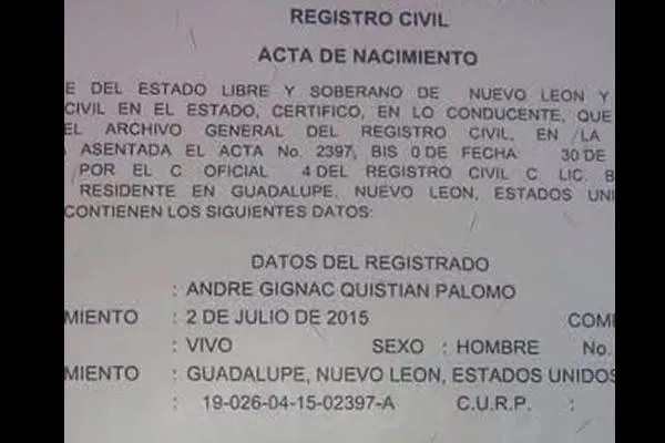 Bienvenue au bébé André Gignac !