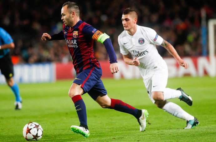 Verratti veut prendre exemple sur Iniesta