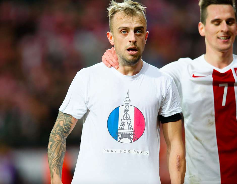 L&rsquo;hommage de Grosicki