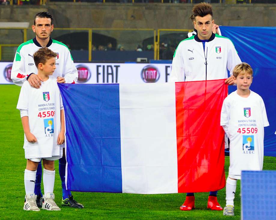 L&rsquo;Italie et le drapeau français