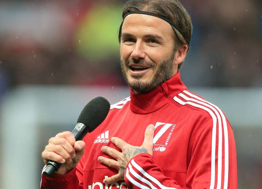 Beckham et le numéro 7 à Manchester