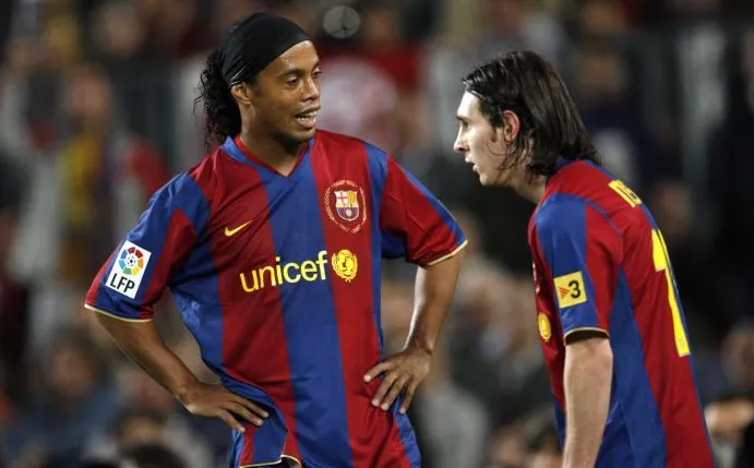 Messi : «<span style="font-size:50%">&nbsp;</span>Ronaldinho m&rsquo;a dit de prendre son n°10<span style="font-size:50%">&nbsp;</span>»