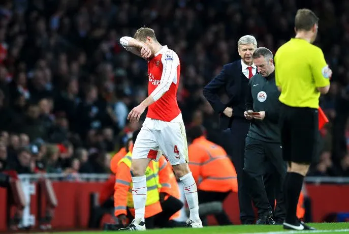 Mertesacker : «<span style="font-size:50%">&nbsp;</span>Pas la fin du monde<span style="font-size:50%">&nbsp;</span>»