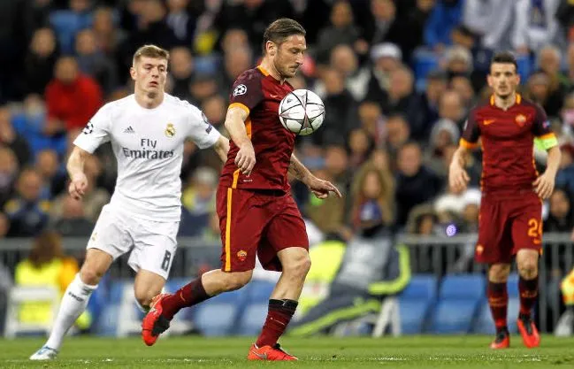 Totti : «<span style="font-size:50%">&nbsp;</span>Mon seul regret ? Ne pas avoir joué pour le Real<span style="font-size:50%">&nbsp;</span>»