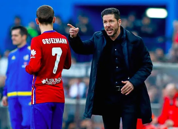 Simeone : «<span style="font-size:50%">&nbsp;</span>L&rsquo;Atlético dépend de Griezmann comme le Barça de la MSN<span style="font-size:50%">&nbsp;</span>»
