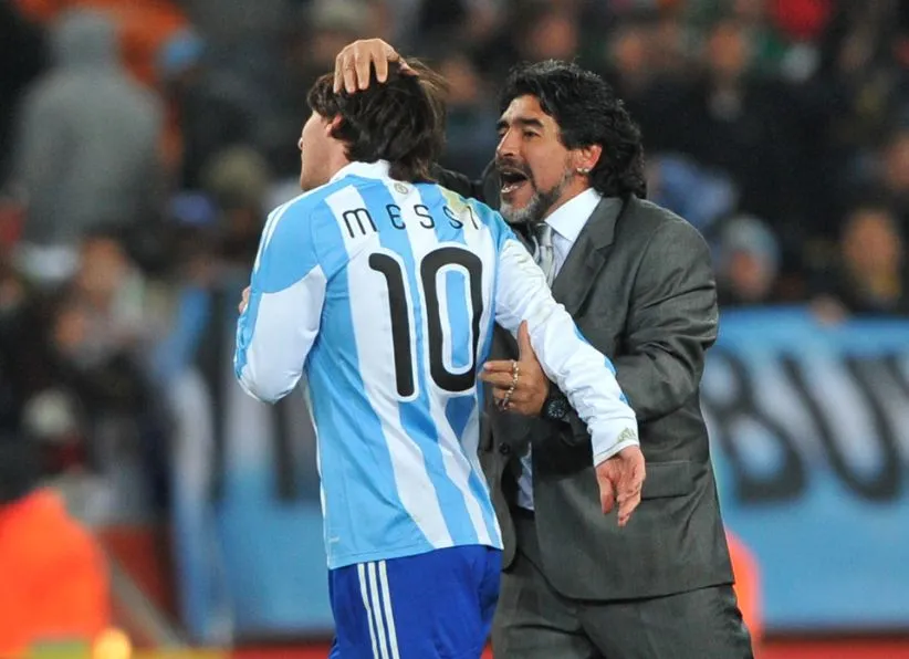 Messi :  «<span style="font-size:50%">&nbsp;</span>Avec Maradona, on ne se parle pas<span style="font-size:50%">&nbsp;</span>»