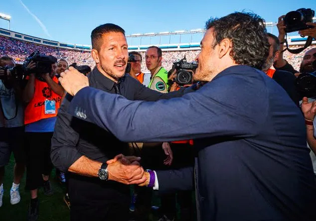 Simeone admire le boulot de Luis Enrique