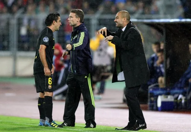 Xavi : «<span style="font-size:50%">&nbsp;</span>Guardiola va changer le visage du foot anglais<span style="font-size:50%">&nbsp;</span>»