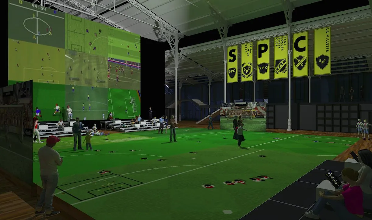 «<span style="font-size:50%">&nbsp;</span>Créer un terrain de foot virtuel géant<span style="font-size:50%">&nbsp;</span>»