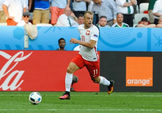 Le XI de la Pologne avec Grosicki