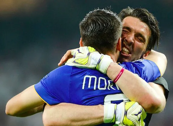 Buffon : «<span style="font-size:50%"> </span>Morata n’est pas conscient de combien il est fort<span style="font-size:50%"> </span>»