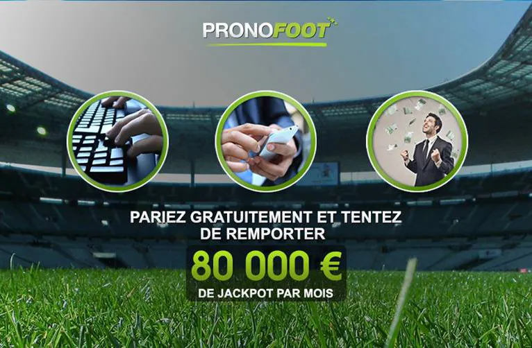 Pronofoot : le site de paris gratuit qui vous offre 80.000€ par mois !