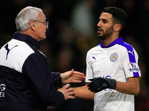 Ranieri : «<span style="font-size:50%">&nbsp;</span>Avec un autre entraîneur, Mahrez se retrouvera sur le banc<span style="font-size:50%">&nbsp;</span>»
