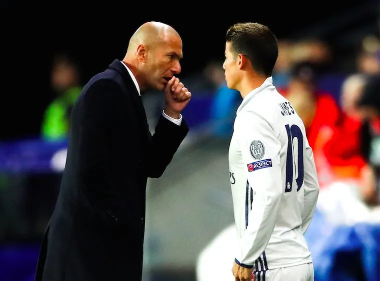 Zidane : «<span style="font-size:50%">&nbsp;</span>James va rester<span style="font-size:50%">&nbsp;</span>»