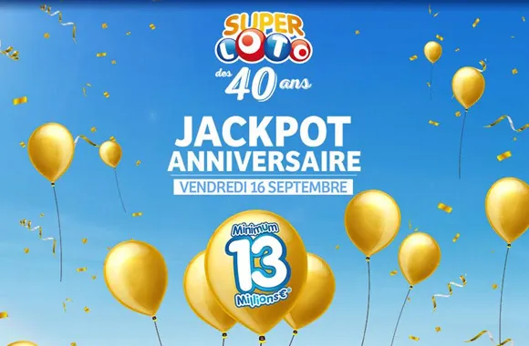 Super LOTO : 13 millions d&rsquo;euros à gagner vendredi pour les 40 ans du LOTO