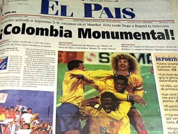 1993 : L&rsquo;Argentine torréfiée par la Colombie