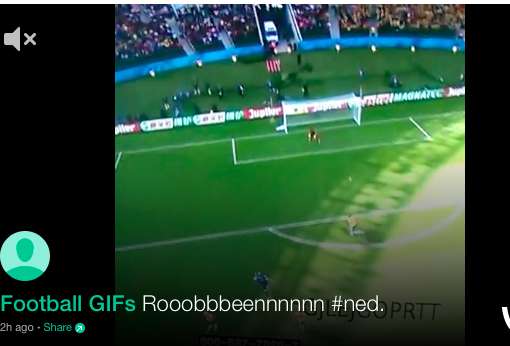 Vine : Ouverture du score de Robben