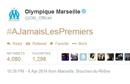 Le tweet moqueur de l’OM