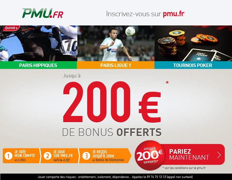 PMU Poker : 20€ offerts pour seulement 5€ de dépôt