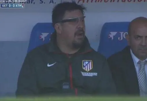 Photo : Burgos et les Google Glasses