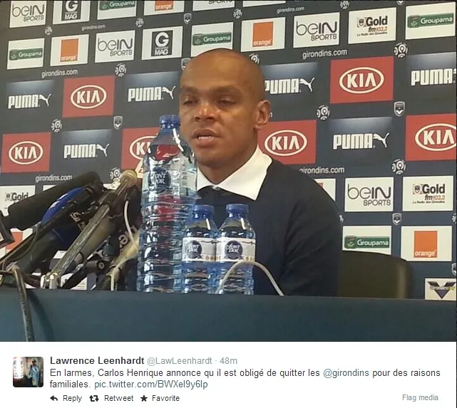 Vidéo : Henrique en larmes