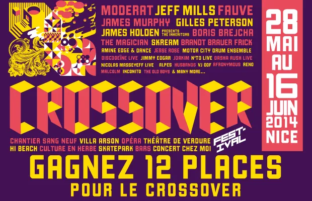Gagnez 12 places pour le festival CROSSOVER