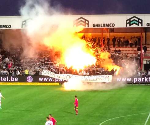 Banderole ironique en Belgique
