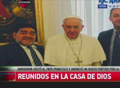 Maradona rencontre le pape