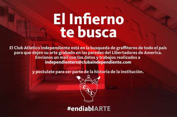 Independiente veut tagguer son stade