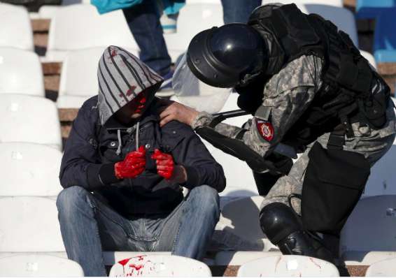 Le derby de Belgrade dégénère