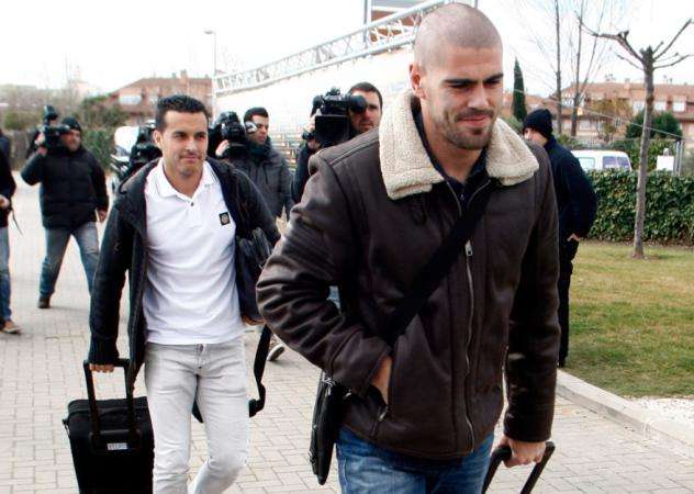 Víctor Valdés s&rsquo;entraîne à United