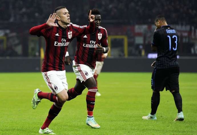 Photo : le tifo du Milan