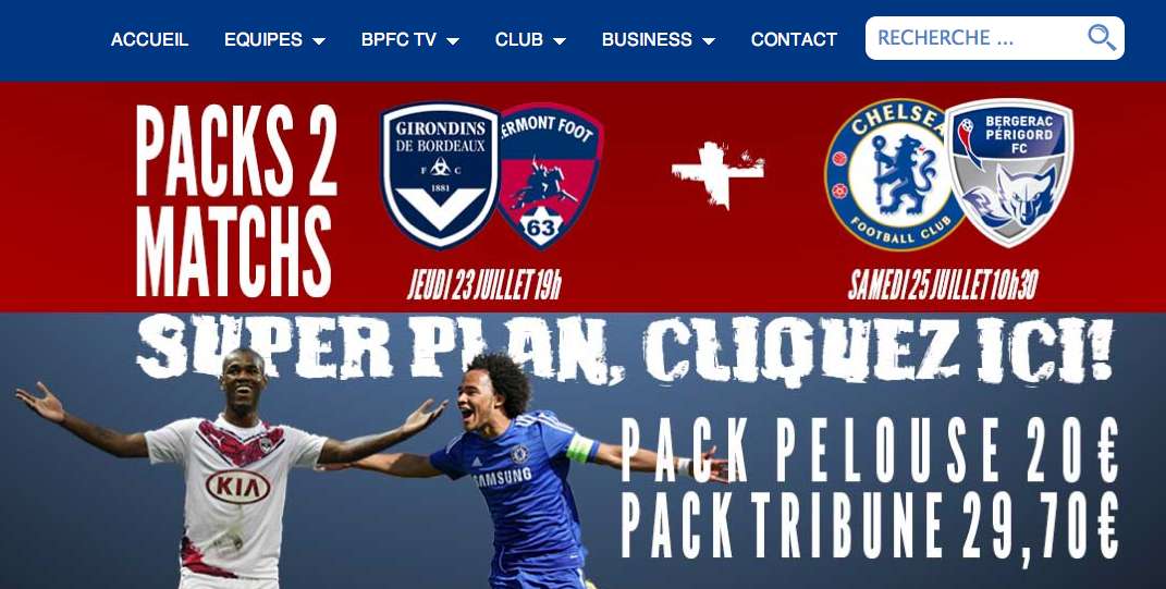 Bergerac va accueillir Chelsea