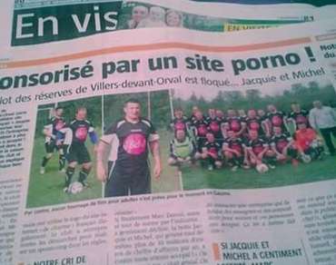 Un site porno sponsor d&rsquo;un club belge