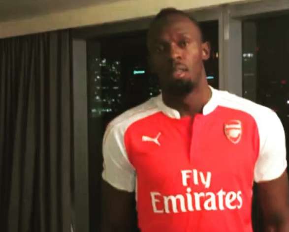 Usain Bolt fan des Gunners ?