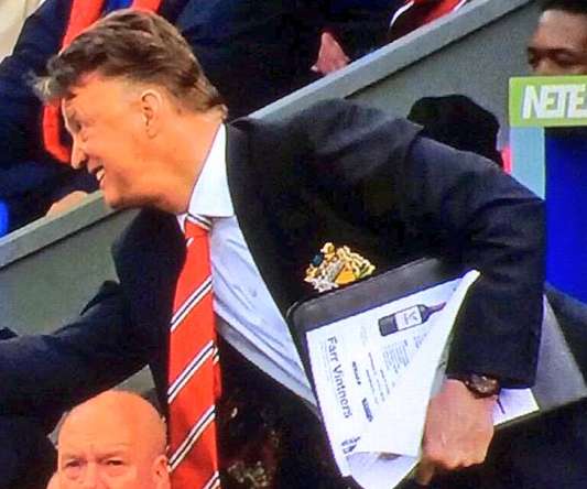 Photo : Van Gaal et la tactique du vin