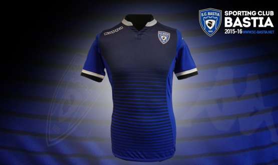 Le maillot domicile 2015-16 du Sporting Bastia