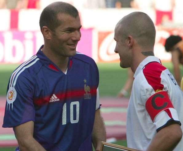 L&rsquo;hommage de Beckham à Zidane