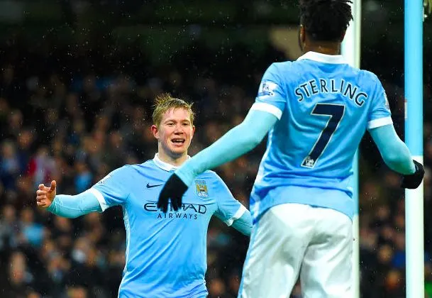 Séance de trick-shots pour Sterling et De Bruyne