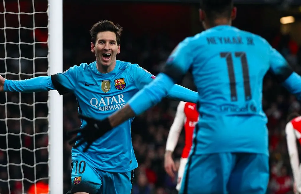 Messi double les Gunners