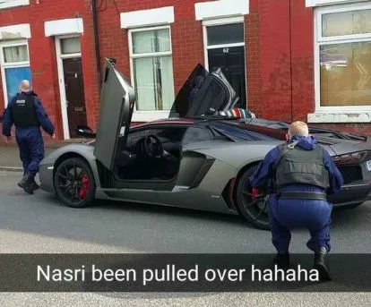 Quand Nasri se fait confisquer sa voiture